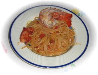 Espaguetis con bogavante